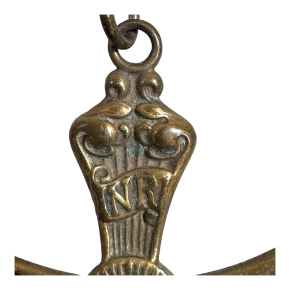 Vintage Catholic Rosary Amethyst Purple Glass Beads St Charles Prayer Necklace - Picture 12 of 14